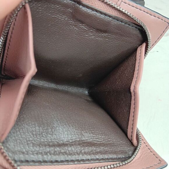 BOTTEGA VENETA two tone mauve pink leather INTRECCIATO Wallet Full Set - Picture 10 of 11